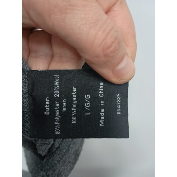 Omni-Wool Mens Base Layer T-Shirt Large Gray Wool Blend Long Sleeve Pullover - Picture 5 of 8